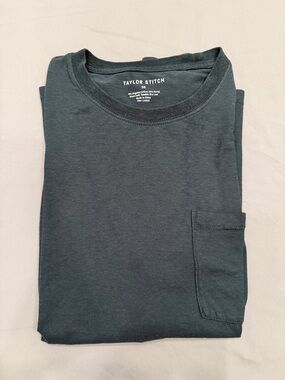 Taylor Stitch - Cotton Hemp Long Sleeve - Dark Forest - Size S (38)